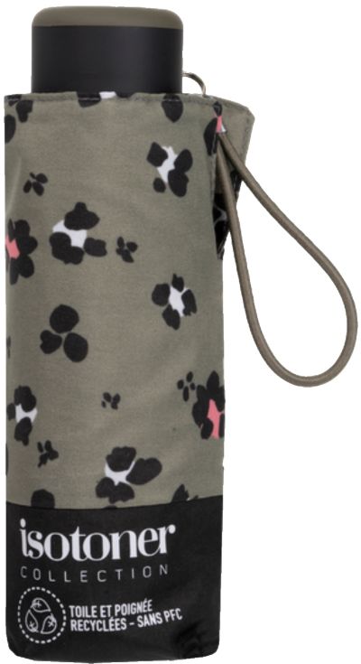 Parapluie ISOTONER 5 sections acier Ultra Slim Leopard