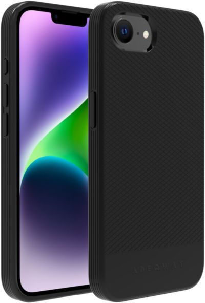 Coque ADEQWAT magnétique soft noir iPhone 16E + 17E