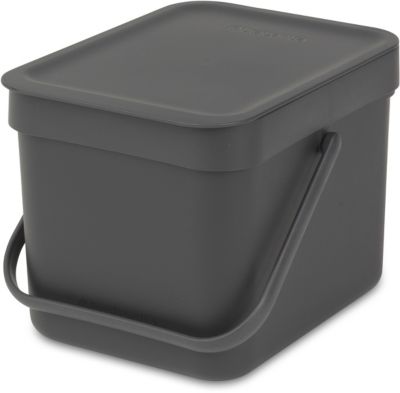 BRABANTIA Waste Bin Sort & Go 6L Grey