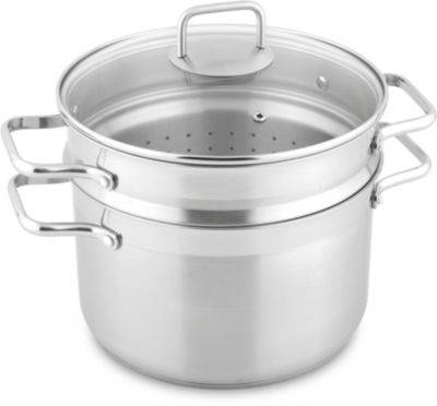 Cuit pâtes ESSENTIELB 24cm Inox avec couvercle
