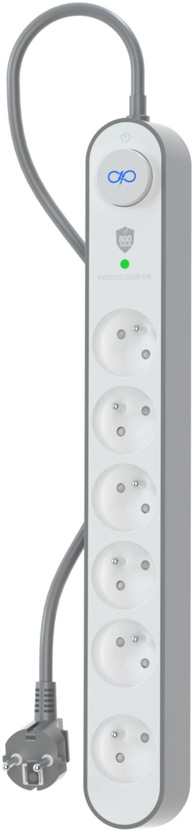 Parafoudre FORCE POWER 6 prises 800J 1.5m EU