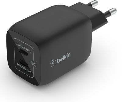 BELKIN USB C x2 65W GaN PPS Noir