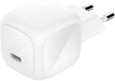 Chargeur BELKIN 45W USB charge rapide PPS blanc