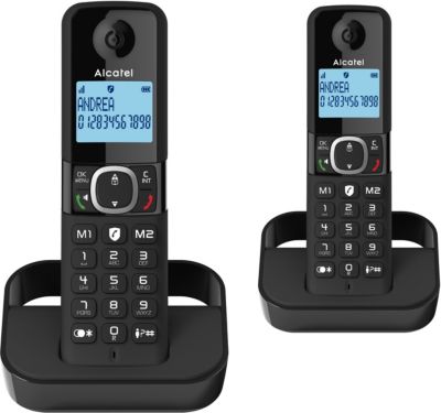 Téléphone sans fil ALCATEL F860 Duo Noir
