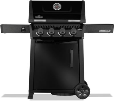 Barbecue gaz NAPOLEON Freestyle 425 Noir, sur chariot,4 brûleurs, surface de cuisson 60 x 45 cm