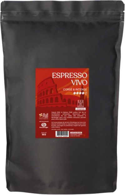 Café en grain PFAFF 1KG Espresso Vivo - Intensité 4