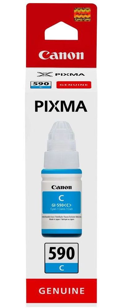 Cartouche d'encre CANON Bouteille d'Encre GI-490 Cyan PIXMA Série G - 0665C001