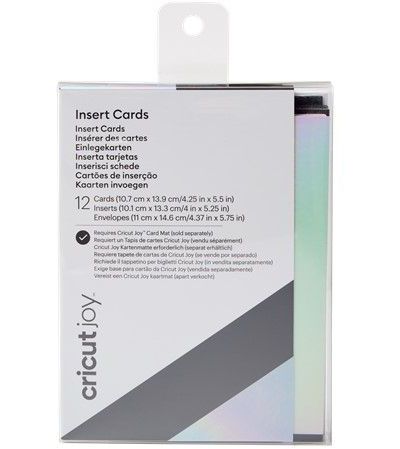 CRICUT Insert de cartes à personnaliser noir et