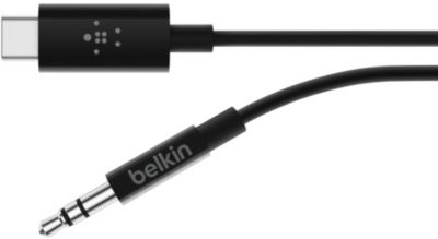Câble BELKIN Jack 3.5mm Rockstar + Connecteur USB-C
