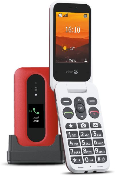 Téléphone portable DORO Leva L30 Rouge/Blanc