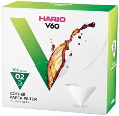 Filtre à café HARIO blancs x100 pour Dripper 1 à 4 tasses