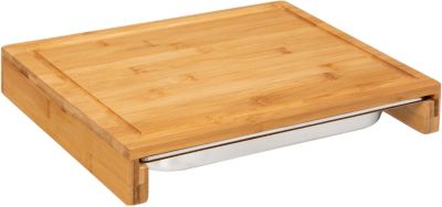 Planche à découper 5FIVE à découper 35x28 cm bambou avec bac réc