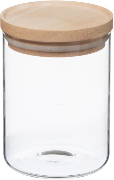 Boîte hermétique 5FIVE Hermet 0.6 l verre et bois
