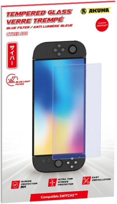 Protection écran AKUMA VERRE TREMPE H9 FILTRE LUMIERE BLEUE