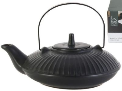 THE HOME DECO FACTOR ceramique noire 60cl
