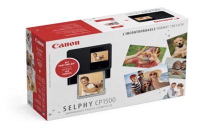 Imprimante photo portable CANON KIT CP1500 + RP108 Noire