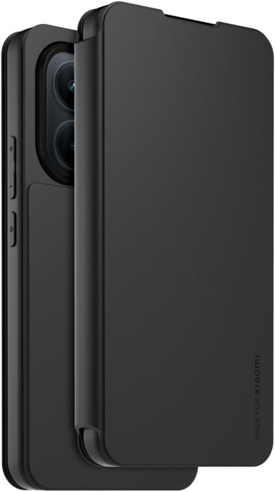 Etui avec cordon MADE FOR XIAOMI Redmi 15C 4G/5G Noir + dragonne