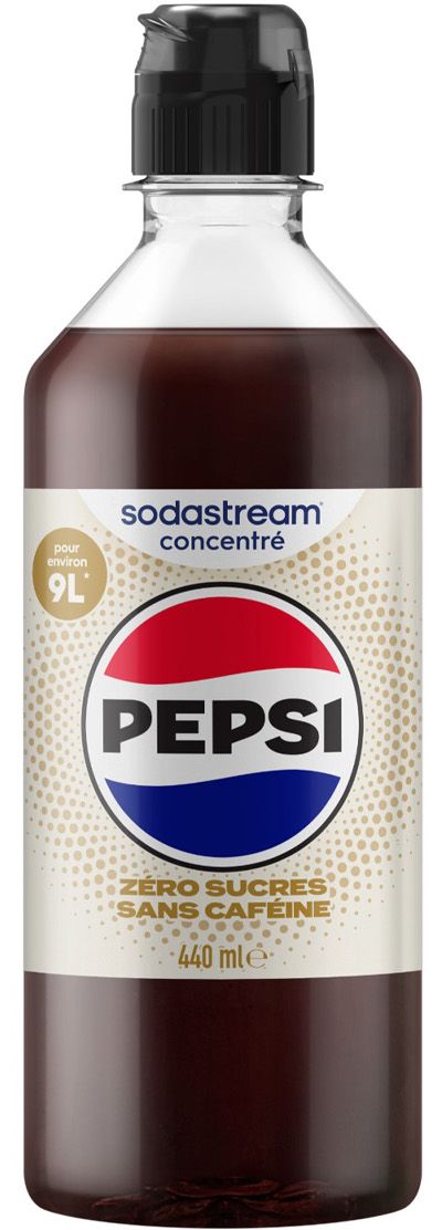 Concentré SODASTREAM Pepsi zéro caféine zéro sucres 440mL