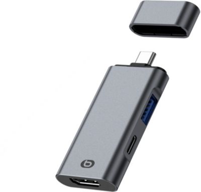Hub USB C ESSENTIELB 3 en 1 avec HMDI - PD - USB-A 3.0