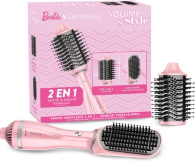 Brosse soufflante DEMELISS Volume & Style Barbie