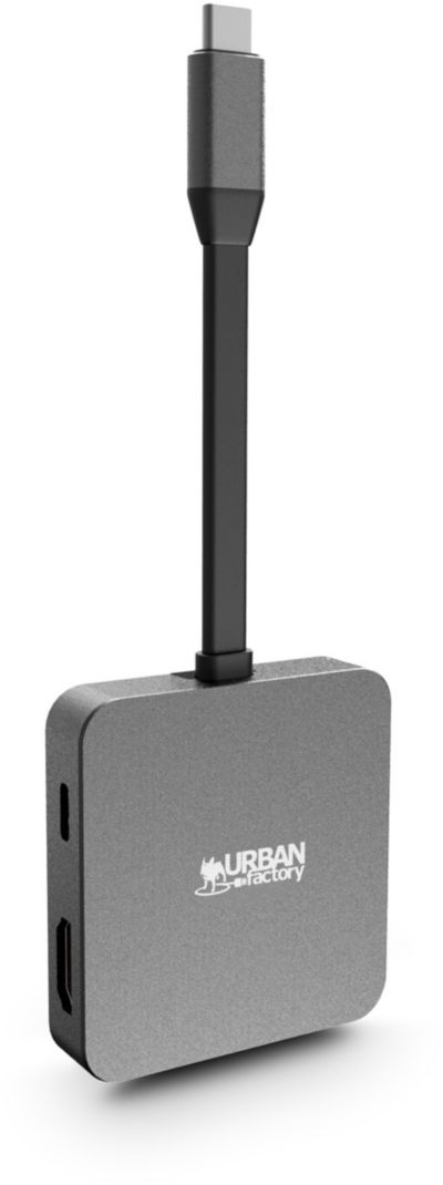 Hub USB C URBAN FACTORY USB-C / Multiports 5 en 1 / 100W