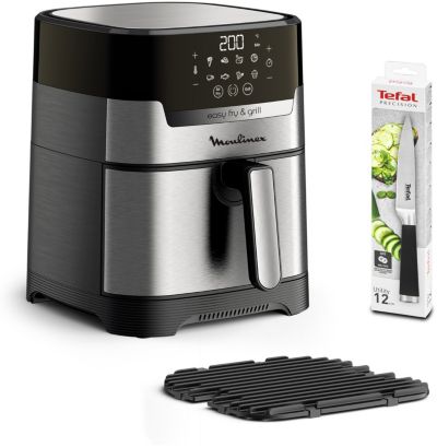 MOULINEX Easy Fry and Grill Digital + Couteau Tefal YY5138F