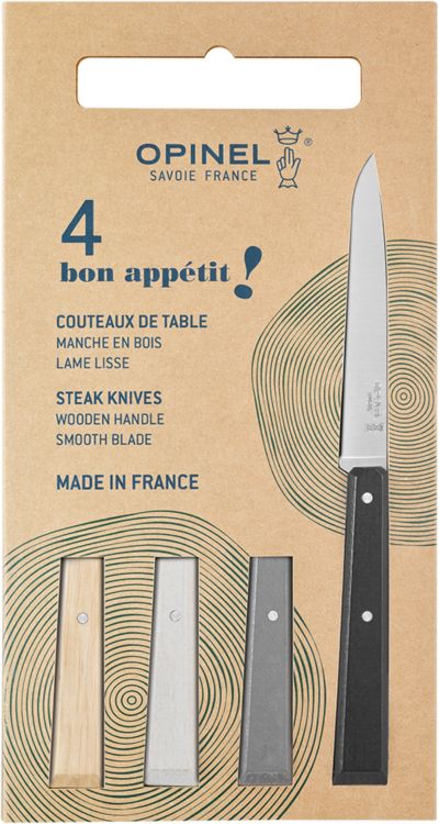 Set de couteaux OPINEL Coffret Bon Appétit Minéral Steack 4pcs