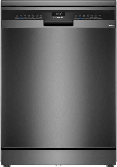 Lave vaisselle 60 cm SIEMENS SN23EC22AE, varioSpeed Plus, Acier brossé noir