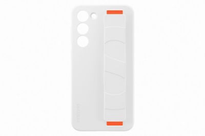 SAMSUNG S23+ Silicone avec laniere Blanc