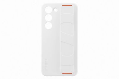 SAMSUNG S23 Silicone avec laniere Blanc