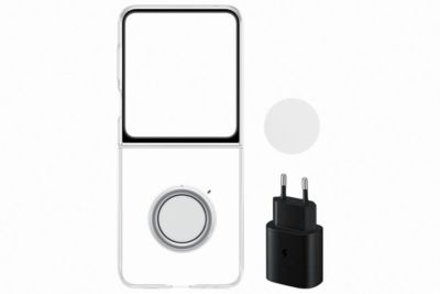 SAMSUNG Z Flip 5 transparente + secteur 25W