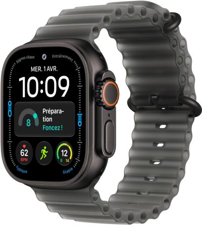 Montre connectée APPLE WATCH Ultra 4 49mm Tit Noir / Gris Ocean Cell