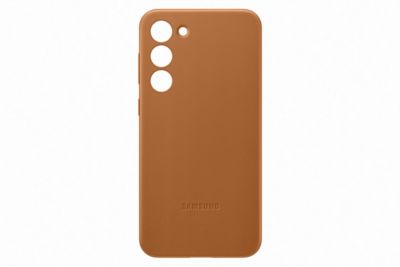 SAMSUNG S23+ cuir Camel