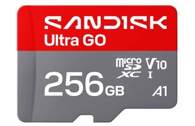 Carte Micro SD SANDISK Ultra GO uSD 256Go 190MBs C10 UHS