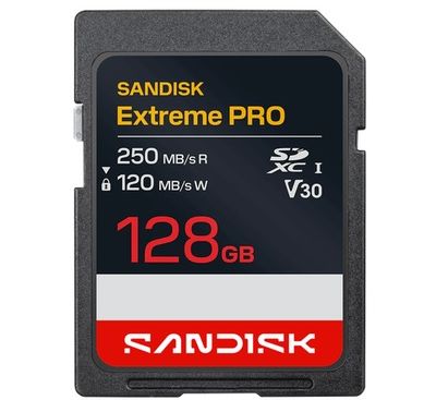 Carte SD SANDISK Extreme PRO 128GB SDXC