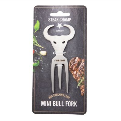 Fourchette à viande STEAK CHAMP apéro mini bull fork