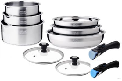Batterie de cuisine ARTHUR MARTIN 10 pièces AM2216