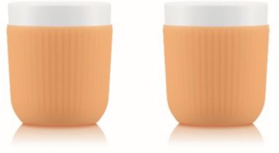 BODUM DOURO 2 tasses porcelaine avec manchon