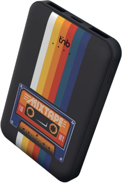 Batterie nomade TNB 5000 mAh Design Roller Noir