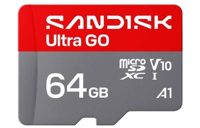 Carte Micro SD SANDISK Ultra GO uSD 64Go 140MBs C10 UHS