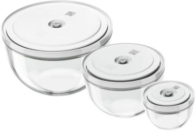 Boîte hermétique ZWILLING 3 bols en verre avec couvercle S-M-L
