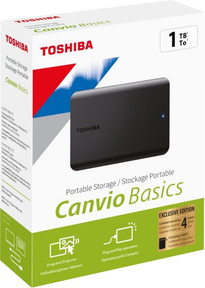 TOSHIBA Pack 1To canvio basics + Housse