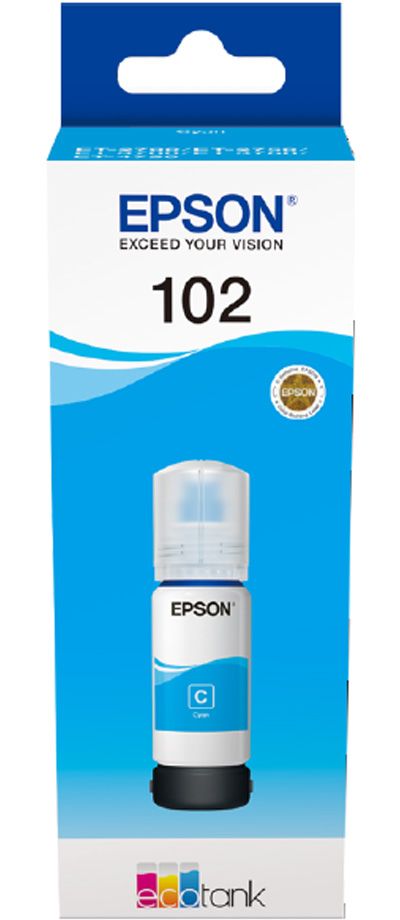 Cartouche d'encre EPSON Bouteille d'Encre Ecotank 102 Cyan - C13T03R240