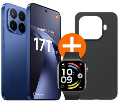 Smartphone XIAOMI Pack 17T Pro 512Go Bleu/Coque/Watch6