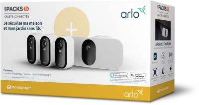 ARLO Wifi ESSENTIAL 3 caméras + 1 floodlight