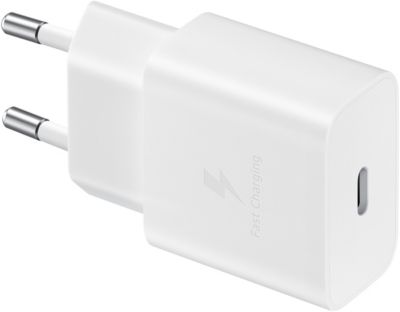 Chargeur SAMSUNG USB-C 15W + cable blanc