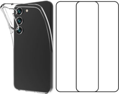 ESSENTIELB Samsung S23 Coque rigide+verre trempe X2