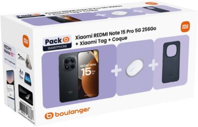 Smartphone XIAOMI Pack Redmi Note 15 Pro 5G 256Go N + Tag