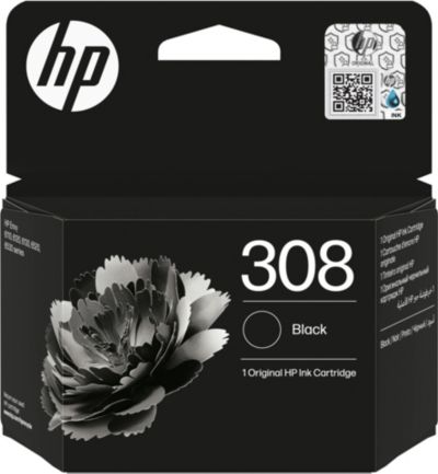 Cartouche d'encre HP Originale 308 Noire Standard - 7N0W6AE