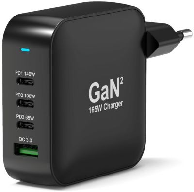 Chargeur ordinateur portable PORT DESIGN 160W USB C GaN + cable USB-C 2m